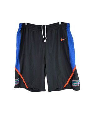 Mens Nike Florida Gators Black & Blue Dri-Fit Athletic Shorts 13" Inseam Size XL
